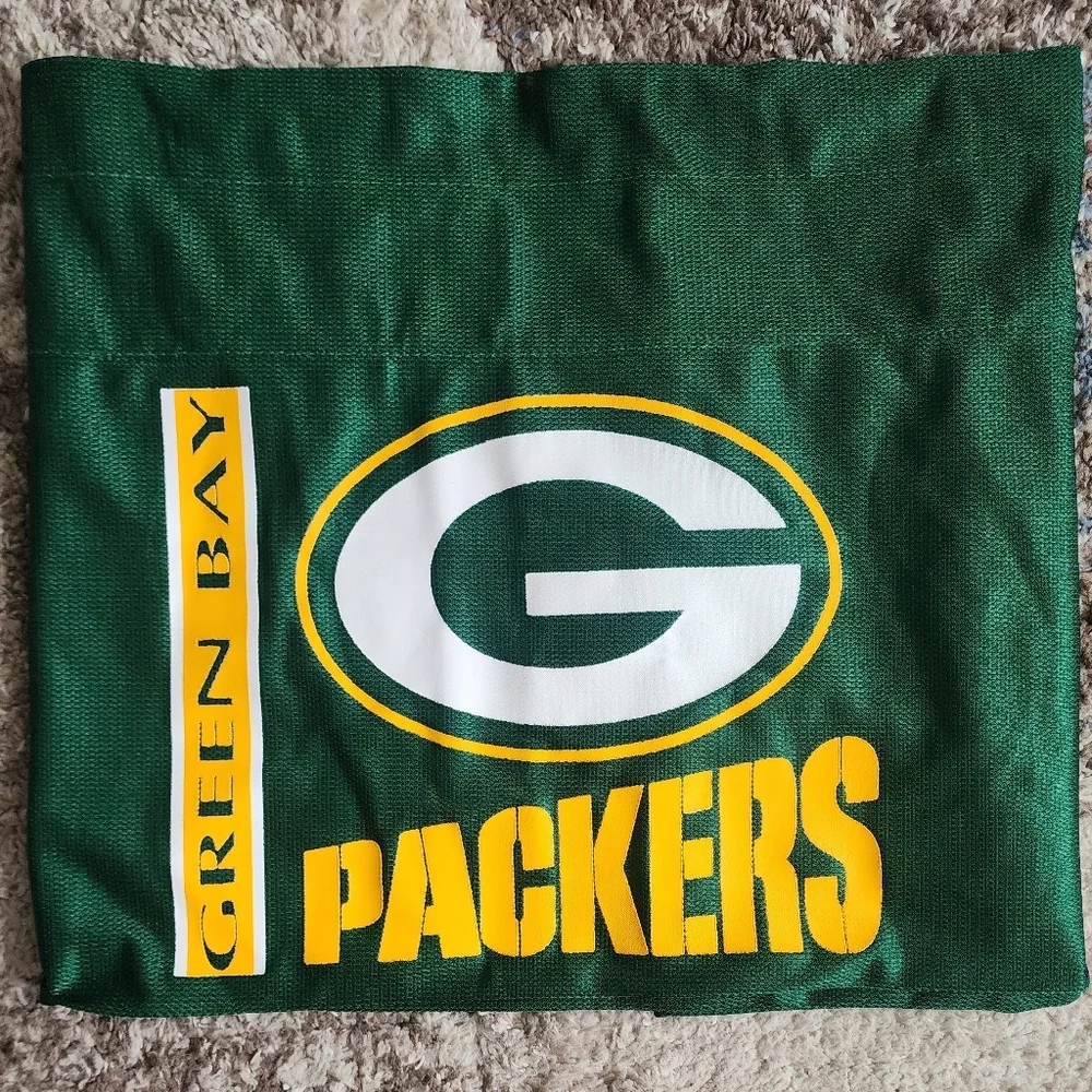 Green Bay Packer NFL Window Valance, Rod Opening 3